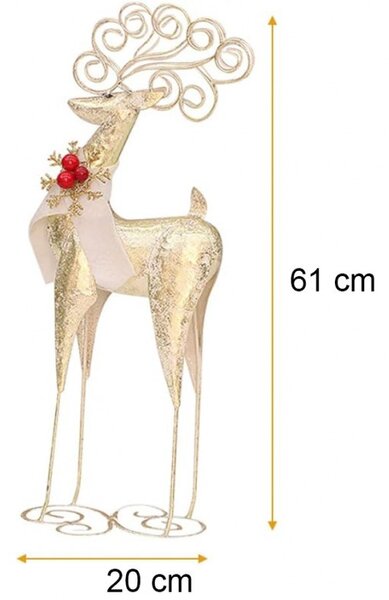 Božićna figura – patuljak od pliša, 62 cm