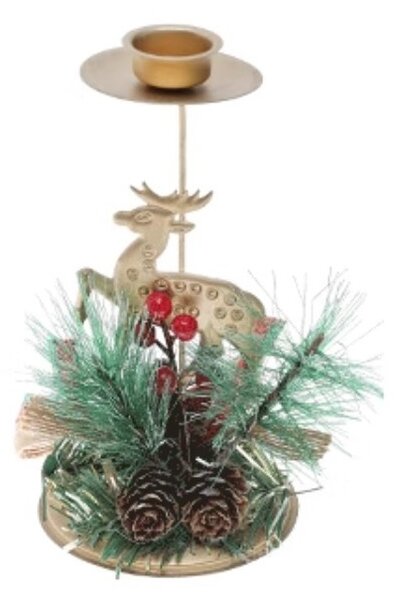 Božićna figura, 15 cm, zlatna, KSN123