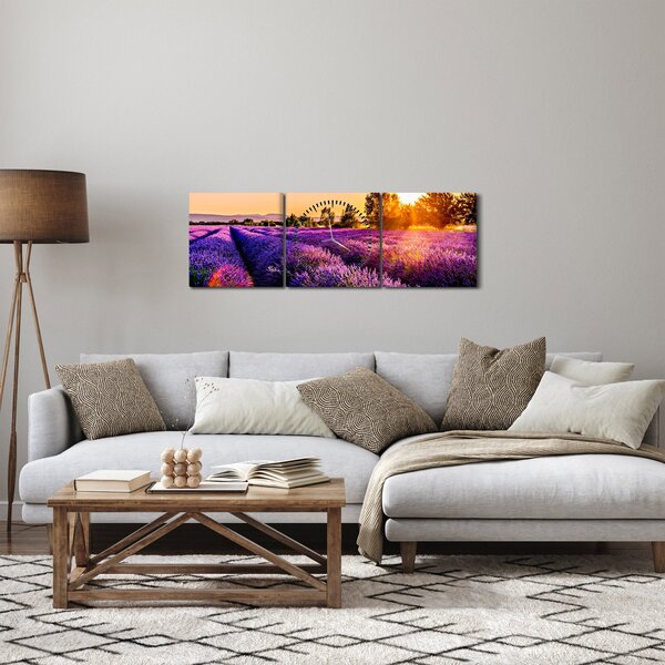 Slika polja lavande (sa satom) (90x30 cm)