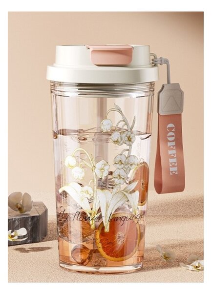 Šalica – sa slamkom, 550 ml