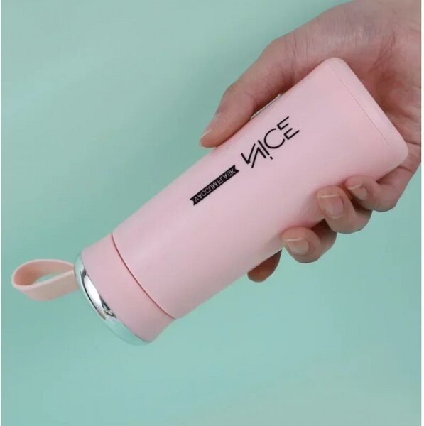 Boca za vodu – s ručkom, 17,5 cm, 400 ml, roza
