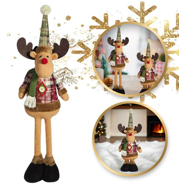 Božićna figura – sob od pliša, 62 cm