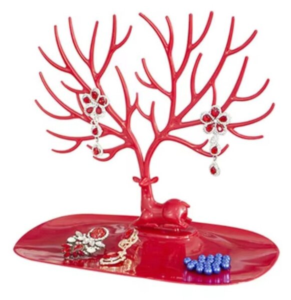 Stalak za nakit, 21,5 cm, crveni