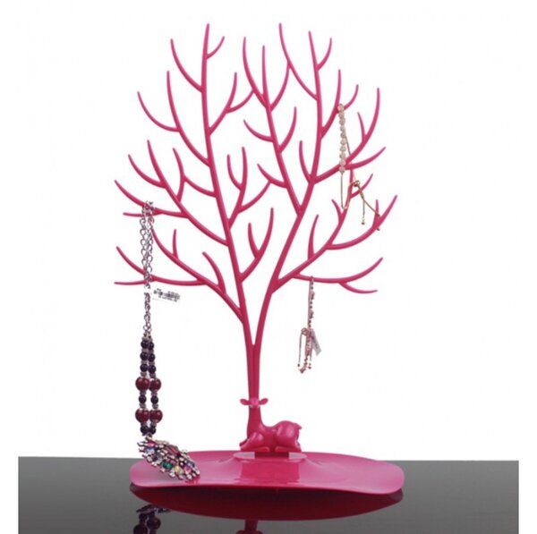 Stalak za nakit, 25×41×15 cm, crveni