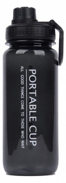 Boca za vodu, 600 ml, crna