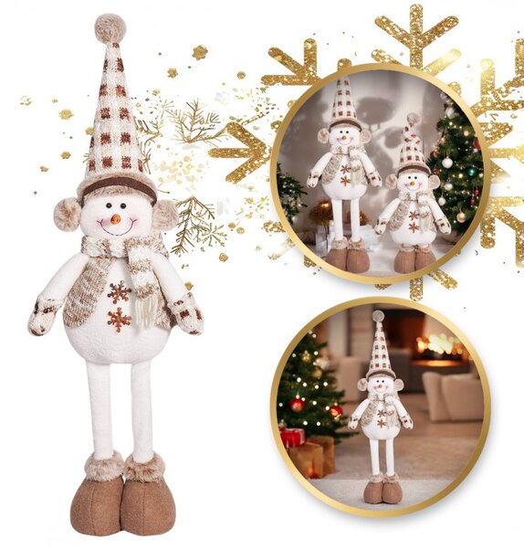 Božićna figura – snjegović od pliša, 60 cm