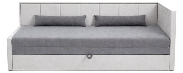 Siva sklopiva/s prostorom za odlaganje sofa od šenila 214 cm Fulgeo – ELTAP