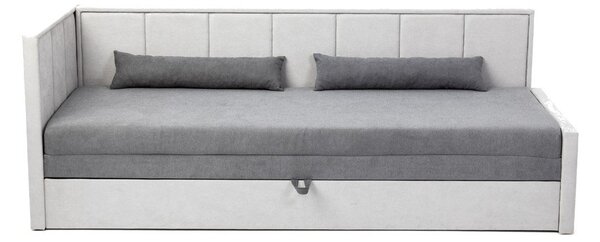 Siva sklopiva/s prostorom za odlaganje sofa od šenila 214 cm Fulgeo – ELTAP