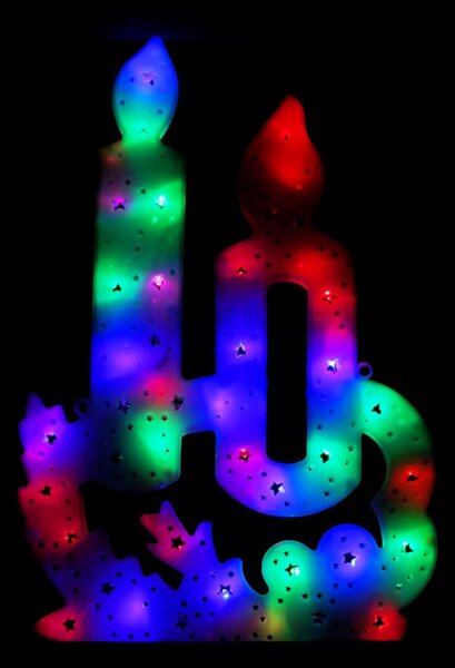 Božićne lampice – LED, 41,5 cm, šarene