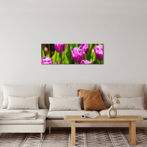Slika tulipana na livadi (sa satom) (90x30 cm)