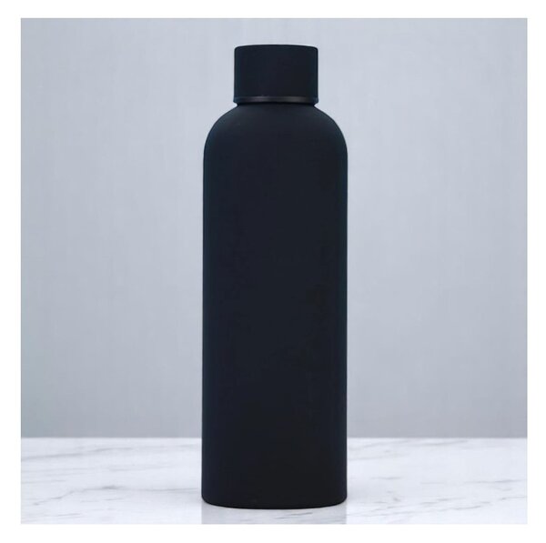 Boca za vodu – od baršuna, 500 ml, crna