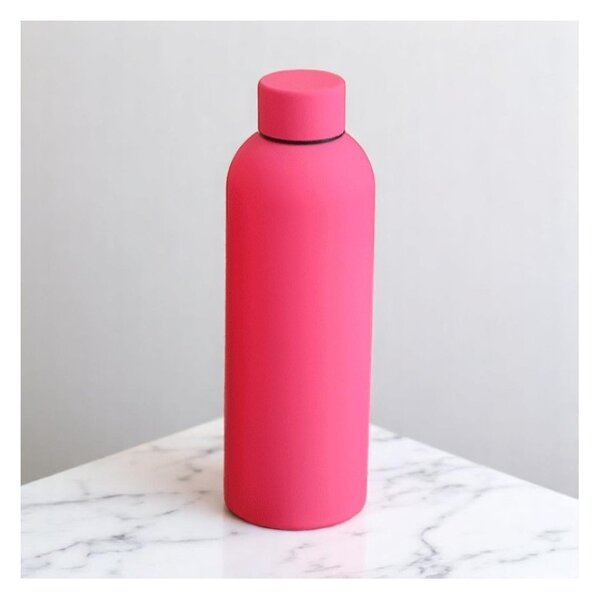 Boca za vodu – od baršuna, 500 ml, roza