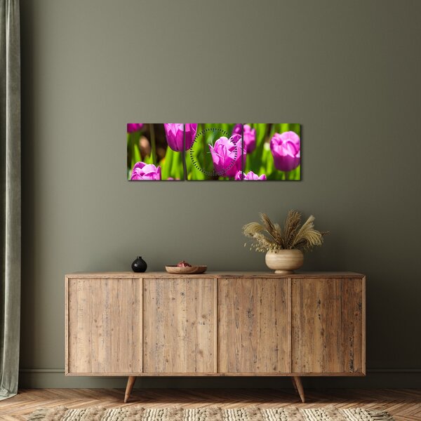 Slika tulipana na livadi (sa satom) (90x30 cm)