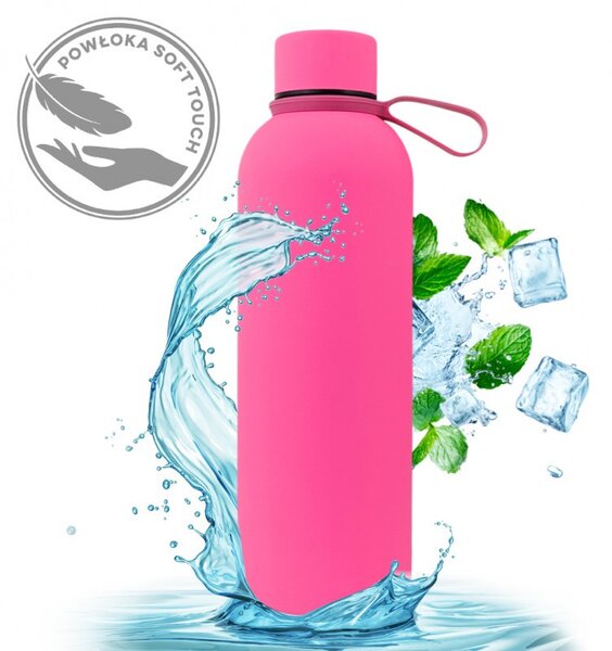 Boca za vodu – od baršuna, 500 ml, roza
