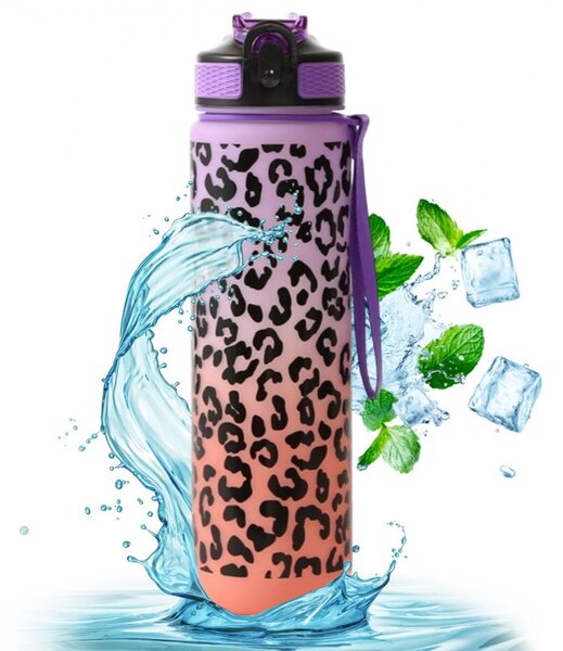 Boca za vodu, 28 cm, 1000 ml, ljubičasta