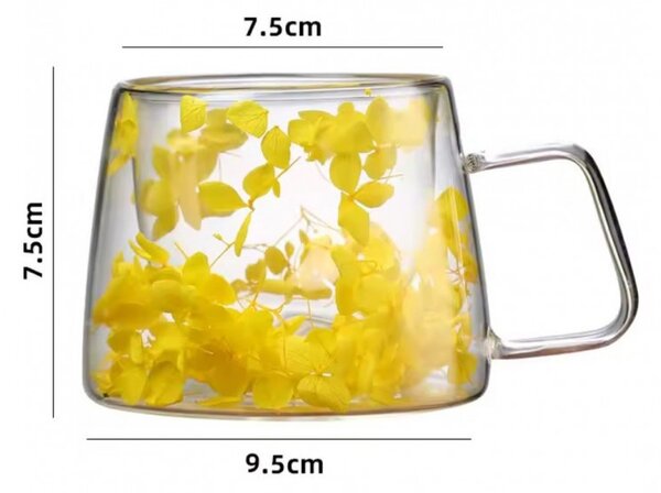 Termo čaša s cvijećem, 7,5 cm, 180 ml