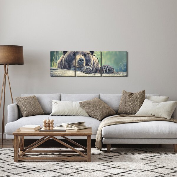 Slika medvjeda (sa satom) (90x30 cm)