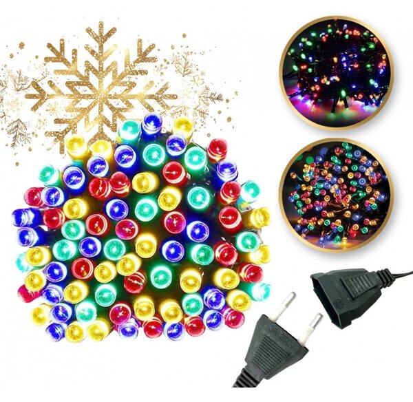 Božićne lampice – 300 LED, za unutra i van, 16×8,5×8,5 cm, šarene