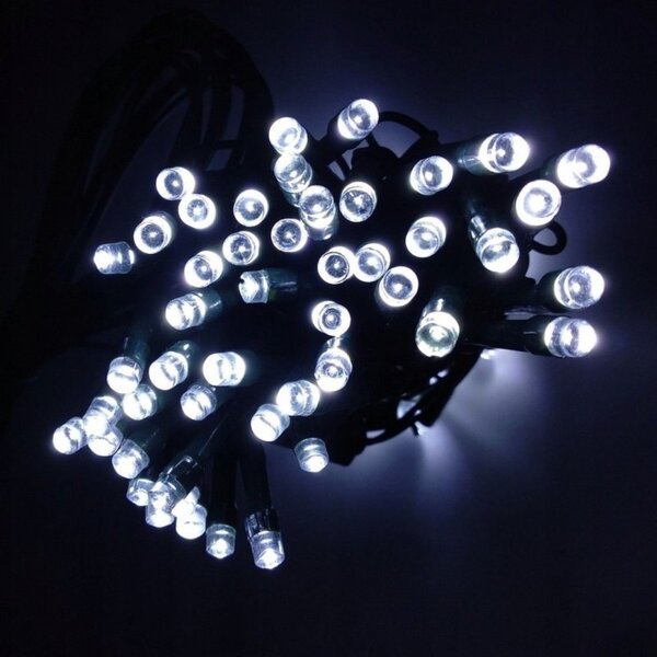 Božićne lampice – 200 LED, za unutra i van, 13×8×6,5 cm, bijele