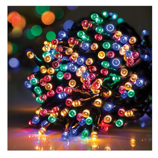 Božićne lampice – 300 LED, za unutra i van, 16×8,5×8,5 cm, šarene