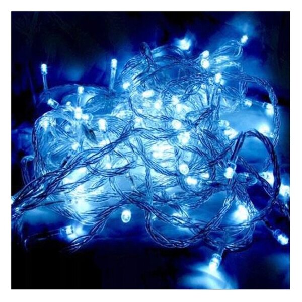 Božićne lampice – 200 LED, za unutra i van, 13×8×6,5 cm, plave