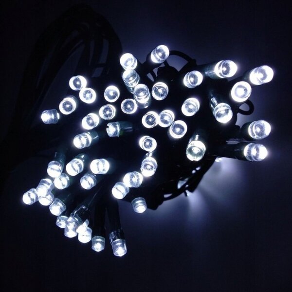 Božićne lampice – 100 LED, za unutra i van, 12×7×6 cm, bijele
