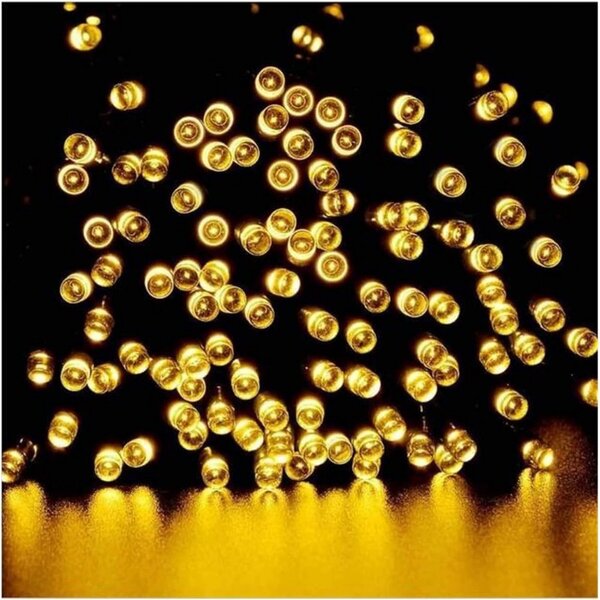 Božićne lampice – 100 LED, za unutra i van, 12×7×6 cm, bijele, LAMP01CB