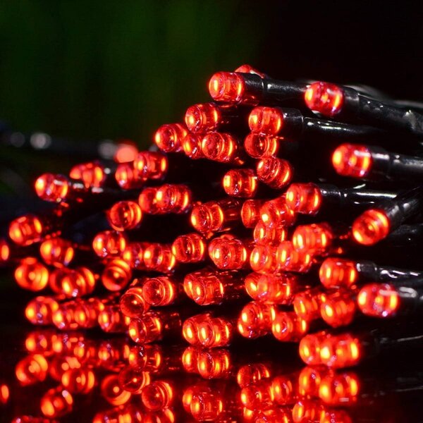 Božićne lampice – 100 LED, za unutra i van, 12×7×6 cm, crvene