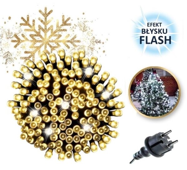 Božićne lampice – 100 LED, topla bijela