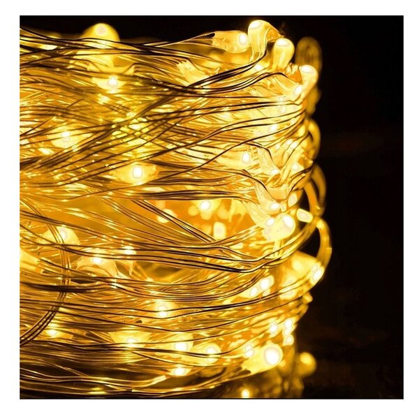 Božićne lampice – 100 LED, za unutra i van, 10 m, bijele