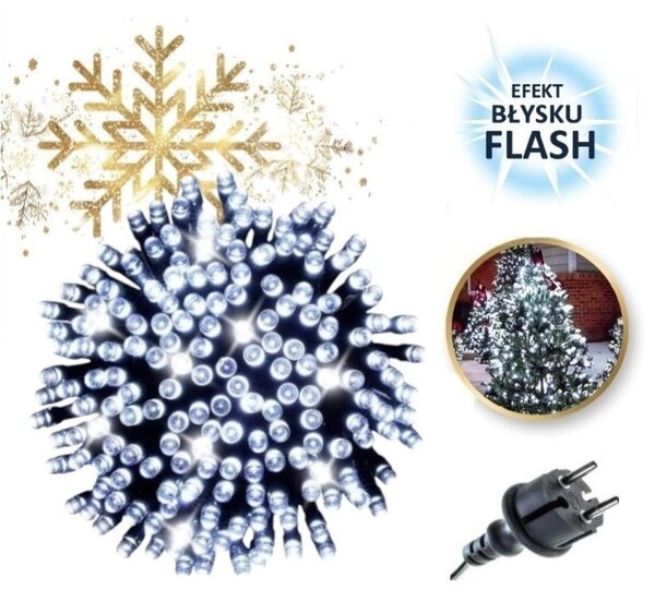 Božićne lampice – 1000 LED, bijele
