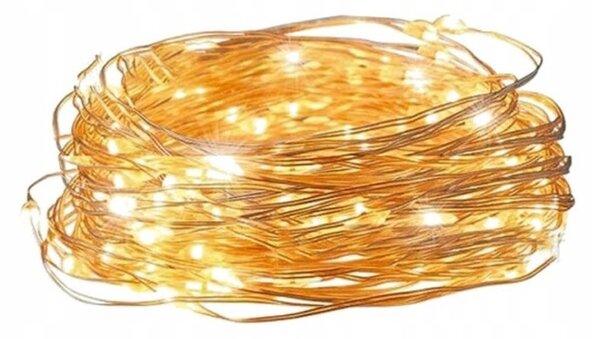 Božićne lampice – 20 LED, za unutra i van, 20 m, bijele, LAMP25CB