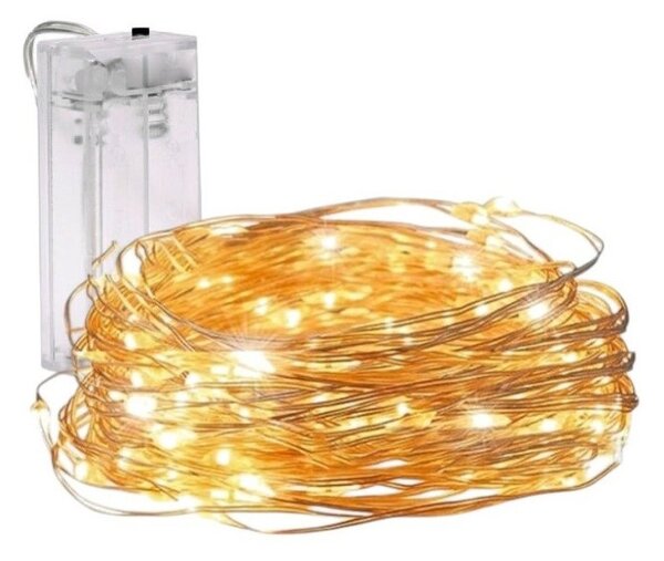 Božićne lampice – 20 LED, za unutra i van, 20 m, bijele, LAMP25CB