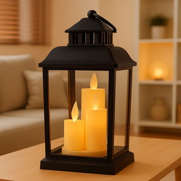 Svijećnjak – LED, 12×23 cm, bež, LAMP54WZ2
