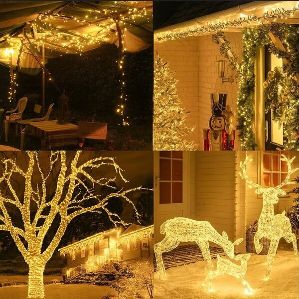 Božićne lampice – 500 LED, za unutra i van, bijele, LAMP36CB