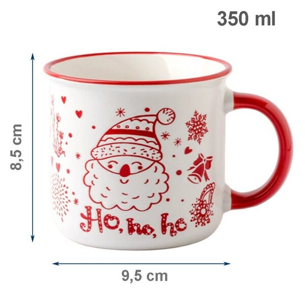 Božićna šalica – u poklon kutiji, 350 ml, bijela