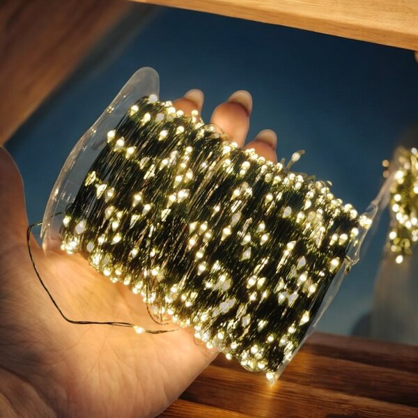 Božićne lampice – 1000 LED, za unutra i van, 9×15 cm, bijele, LAMP35CB