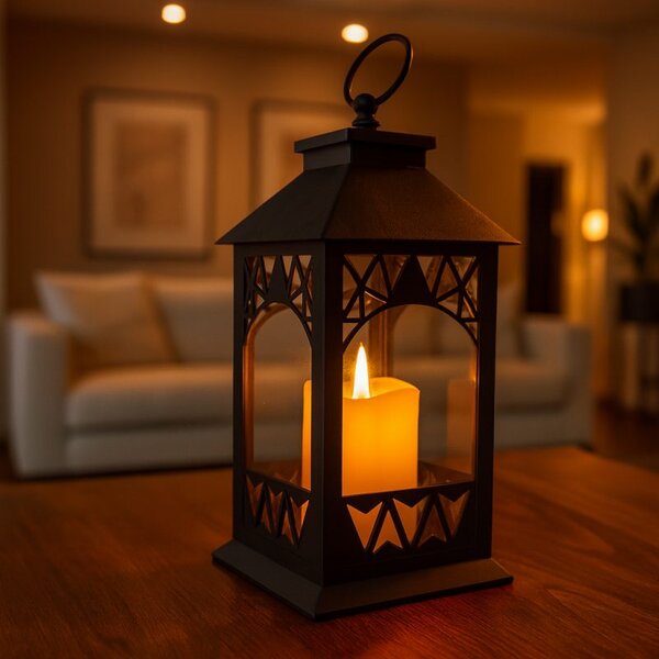 Svijećnjak – LED, 14×30 cm, bež, LAMP56WZ2