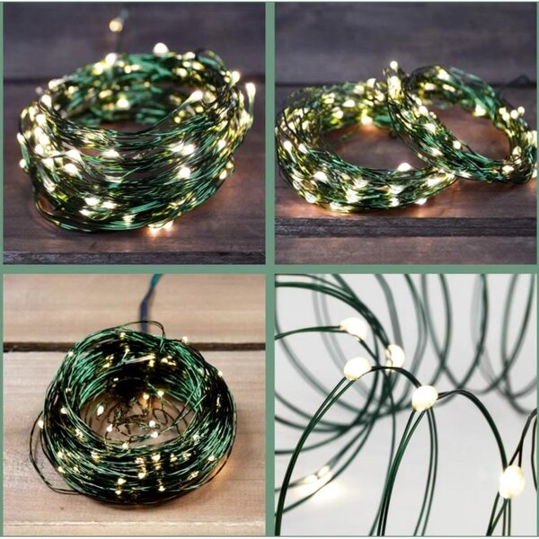 Božićne lampice – 1000 LED, za unutra i van, 9×15 cm, bijele, LAMP35CB