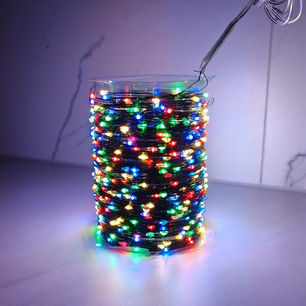 Božićne lampice – 500 LED, za unutra i van, šarene