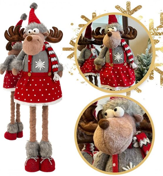 Božićna figura – od pliša, 90 cm