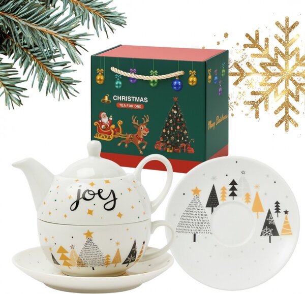 Set čajnik i šalica – s tanjurićem i žličicom, 16,2 cm, 420 ml, KB28