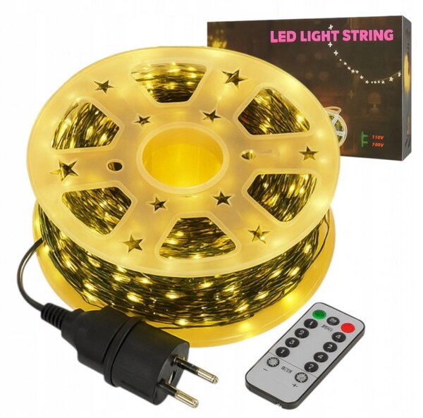 Božićne lampice – 500 LED, za unutra i van, bijele, LAMP48