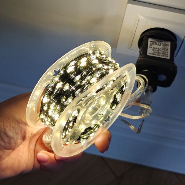 Božićne lampice – 1000 LED, za unutra i van, 9×15 cm, bijele, LAMP49