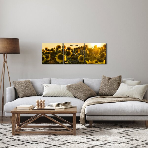 Slika polja suncokreta (sa satom) (90x30 cm)