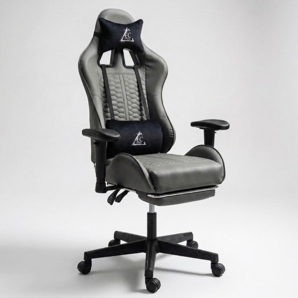 Gaming stolica – EvoChair, s masažerom, 80×29×59 cm, siva