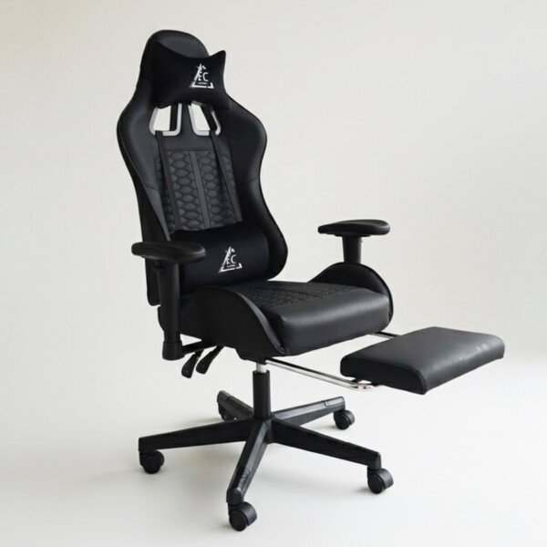 Gaming stolica – EvoChair, s masažerom, 80×29×59 cm, crna