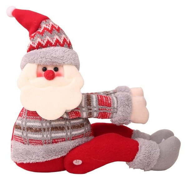 Božićna figura – Djed Božićnjak, na čičak, 34 cm