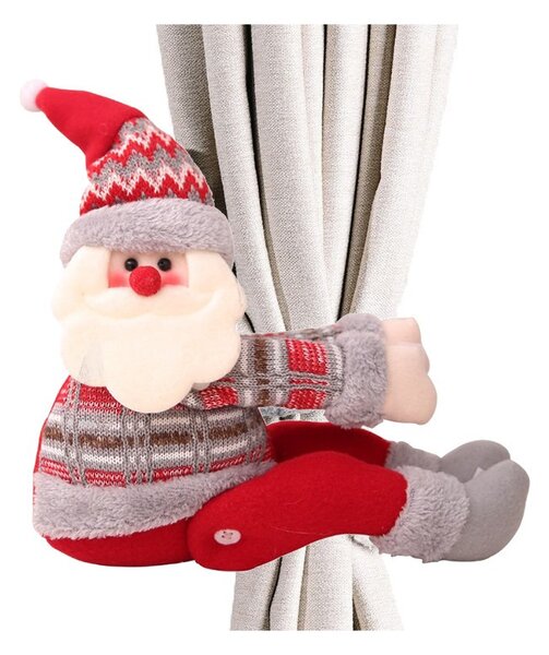 Božićna figura – Djed Božićnjak, na čičak, 34 cm