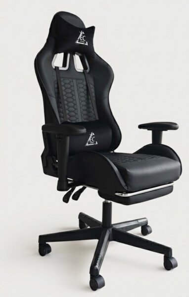 Gaming stolica – EvoChair, s masažerom, 80×29×59 cm, crna